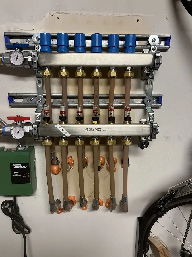 Plumber performing Gas Leak Detection at a residential property in Clinton